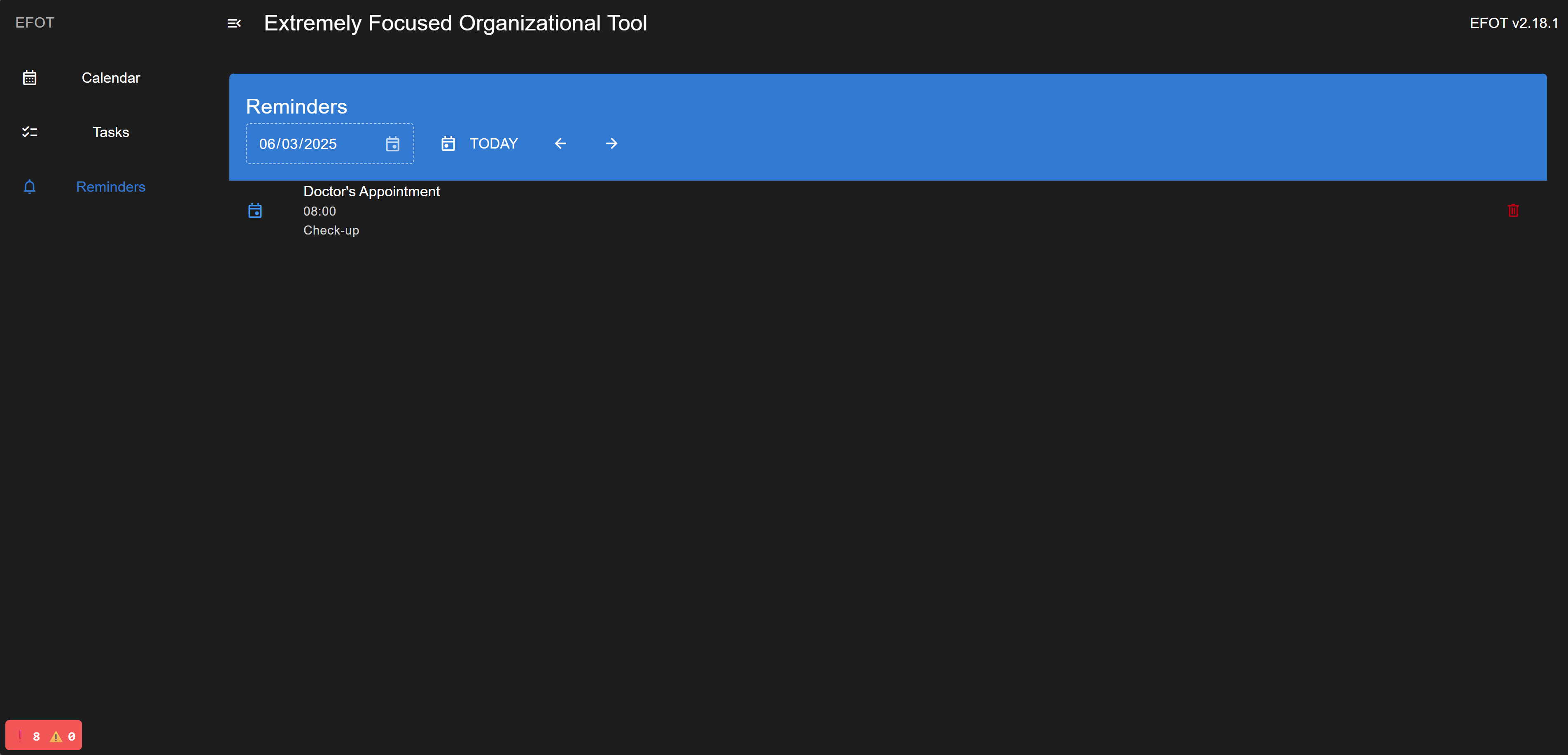 EFOT - Minimalist Productivity System