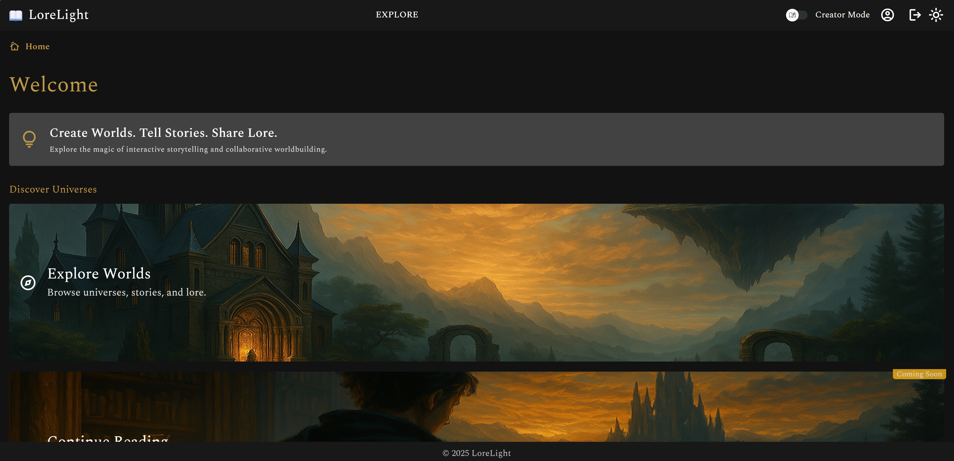 LoreStrom - Worldbuilding SaaS